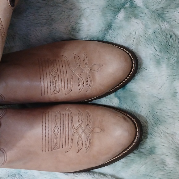 Kenny Rogers cowboy boots tan colored - Picture 2 of 6